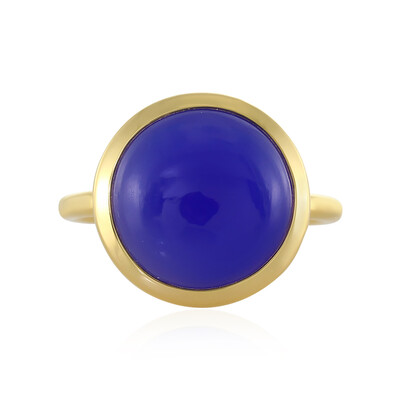 Bague en argent et Calcédoine bleue