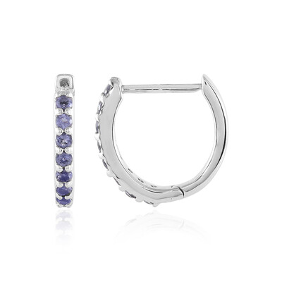 Boucles d'oreilles en argent et Iolite