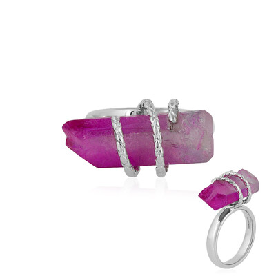 Bague en argent et Quartz multicolore (MONOSONO COLLECTION)