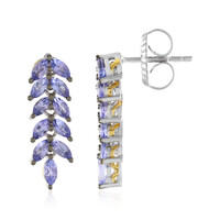 Boucles d'oreilles en argent et Tanzanite (Gems en Vogue)