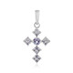 Pendentif en argent et Tanzanite