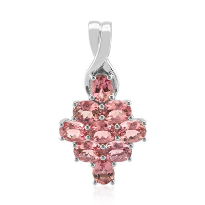 Pendentif en argent et Tourmaline rose du Brésil  (Pallanova)