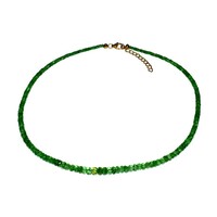 Collier en argent et Grenat Tsavorite