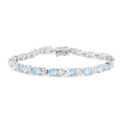 Bracelet en argent et Topaze bleu ciel