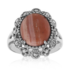 Bague en argent et Opale rose d'Australie (Art of Nature)