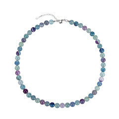 Collier en argent et Fluorite