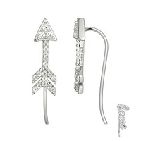 Boucles d'oreilles en argent et Topaze blanche