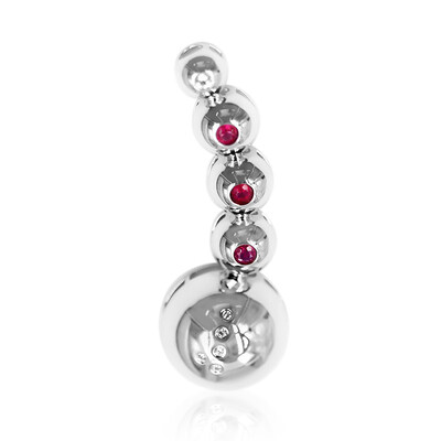 Pendentif en argent et Rubis (MONOSONO COLLECTION)