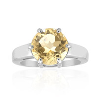 Bague en argent et Citrine