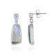 Boucles d'oreilles en argent et Labradorite bleue de Maniry (KM by Juwelo)