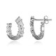 Boucles d'oreilles en argent et Topaze blanche