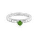 Bague en argent et Diopside de Russie