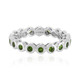 Bague en argent et Diopside de Russie