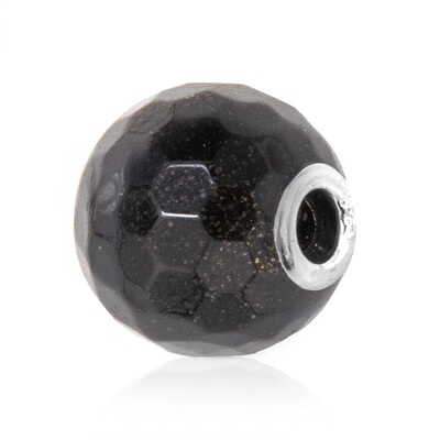 Pendentif en argent et Obsidienne dorée (MONOSONO COLLECTION)