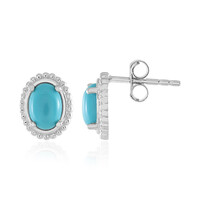 Boucles d'oreilles en argent et Turquoise