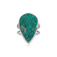 Bague en argent et Dioptase