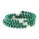 Bracelet en acier et Malachite (Riya)