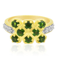 Bague en argent et Diopside de Russie (Remy Rotenier)