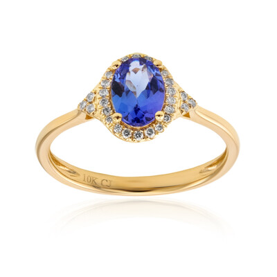 Bague en or et Tanzanite AAA