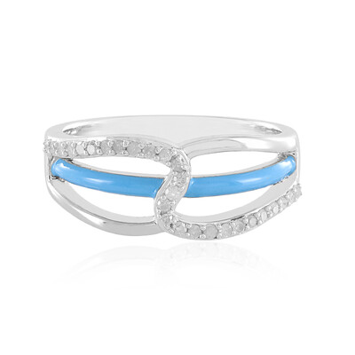 Bague en argent et Diamant I3 (J)