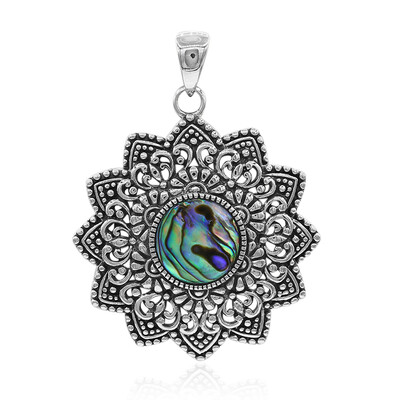 Pendentif en argent et Coquillage d'Abalone (Art of Nature)