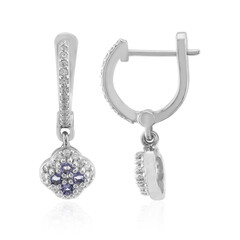 Boucles d'oreilles en argent et Tanzanite