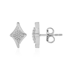 Boucles d'oreilles en argent et Diamant I2 (I)