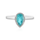 Bague en argent et Apatite bleue