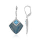 Boucles d'oreilles en argent et Topaze bleu Suisse