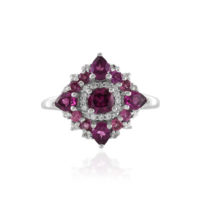 Bague en argent et Grenat Rhodolite