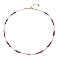 Collier en argent et Rubis de Madagascar