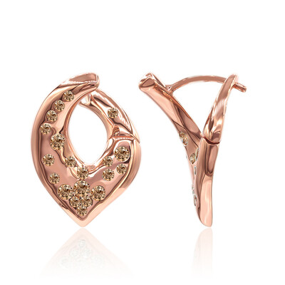 Boucles d'oreilles en or et Diamant rose de France SI1 d'Argyle  (Annette)