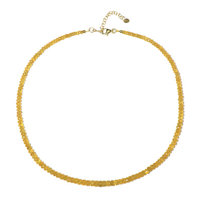 Collier en argent et Béryl jaune