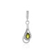 Pendentif en argent et Tourmaline verte