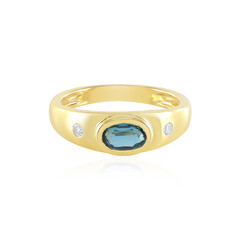 Bague en argent et Kyanite bleu pétrole