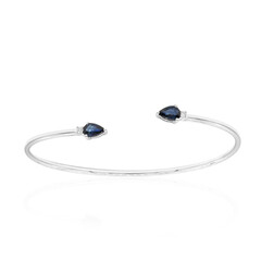 Bracelet en or et Saphir bleu de Ceylan