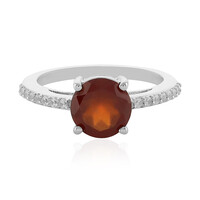 Bague en argent et Grenat Hessonite