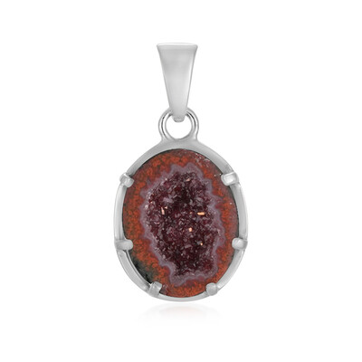 Pendentif en argent et Agate Druzy