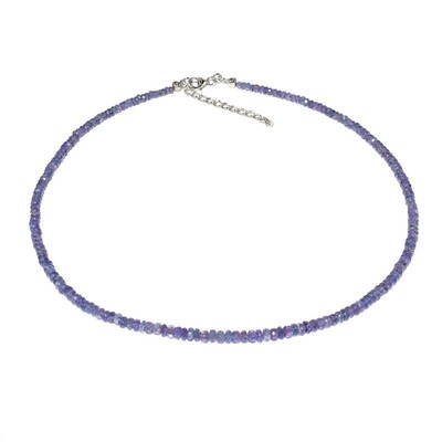 Collier en argent et Tanzanite