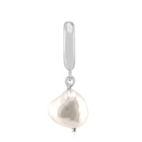 Pendentif en argent et Perle blanche de culture d'eau douce (TPC)