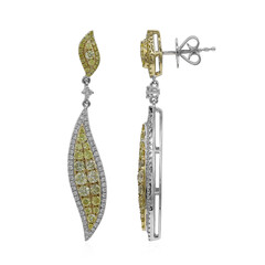 Boucles d'oreilles en or et Diamant SI2 jaune (CIRARI)