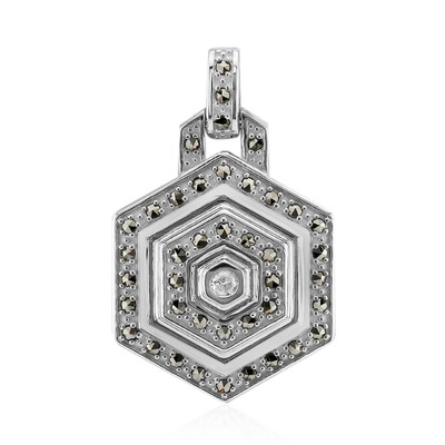 Pendentif en argent et Diamant I2 (J) (Annette classic)