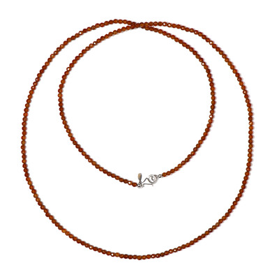 Collier en argent et Grenat Hessonite