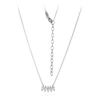 Collier en argent et Topaze blanche