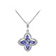 Collier en argent et Tanzanite