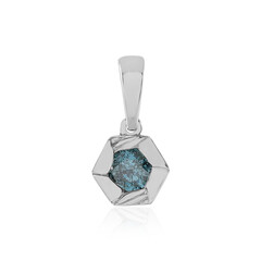 Pendentif en or et Diamant bleu I2