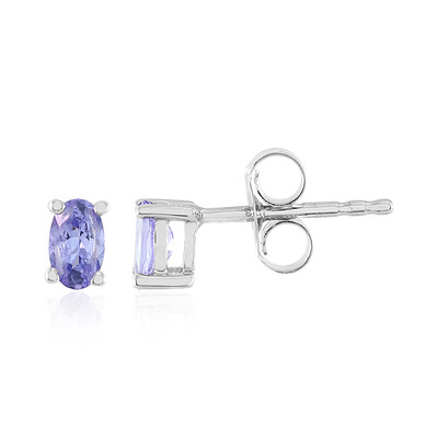 Boucles d'oreilles en argent et Tanzanite