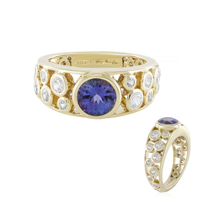 Bague en or et Tanzanite AAA (de Melo)