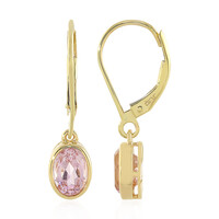 Boucles d'oreilles en or et Kunzite (La Revelle)