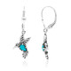 Boucles d'oreilles en argent et Turquoise Sleeping Beauty (Desert Chic)